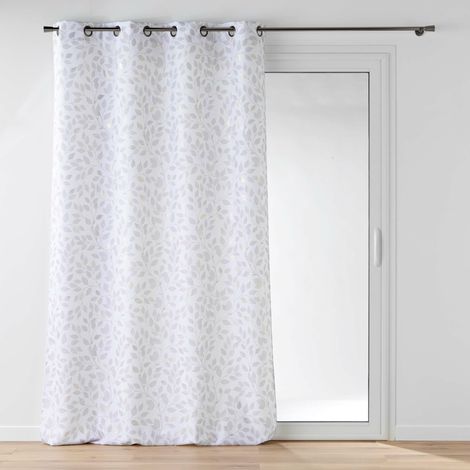 Rideau À Œillets 140 x 260 cm Polyester Imprimé Métallisé – Duchesse (1/3)
