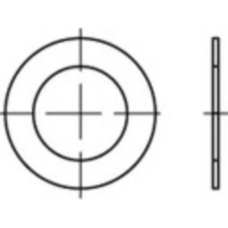 [NEUWERTIG] B-Ware Toolcraft Paßscheiben Distanzscheiben Stahl Din988 45 Mm 55 Mm 2 Mm 100 Stück