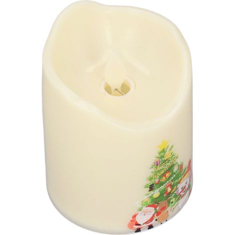 Bougie LED, à piles, sans flamme, effet bougie, lampe décorative de Noël BZ2863-W-2 (1/5)