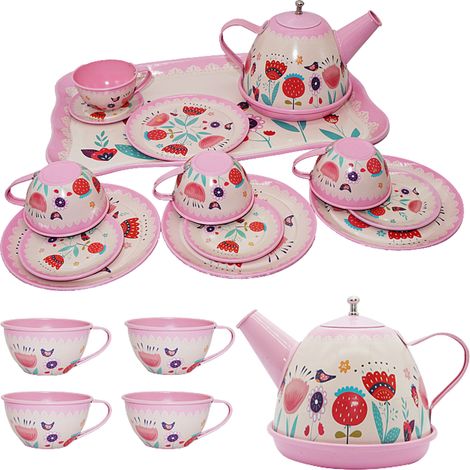 Tee- und Kaffeeset, Kanne, Tassen, Tablett, schönes Küchenset (1/5)