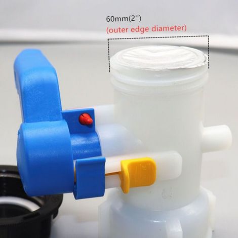 Vanne papillon pour cuve 1000 litres – Adaptateur universel pour réservoir d'eau – Résistance aux acides et à la corrosion – Écrou e (1/3)