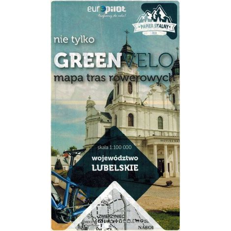 Voivodato de Lublin. Mapa ciclista impermeable. No solo Green Velo. Euro Pilot. (1/5)