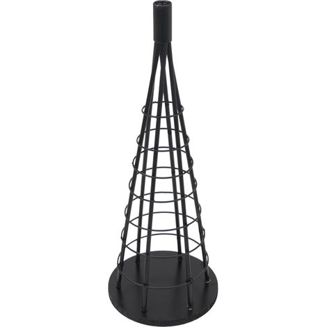 [JAMAIS UTILISÉ] Arbre décoratif HHG-458, sapin de Noël, arbre décoratif, décoration de Noël, sapin de Noël à décorer, métal 60 cm, noir
