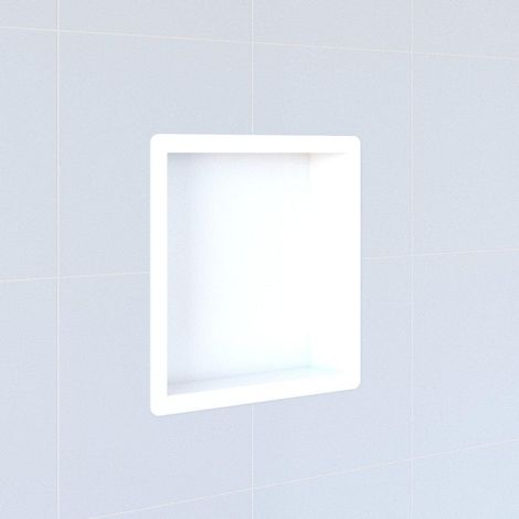 FugaFlow Eccelente Acces niche encastrée - 30x30x10cm - avec bride - blanc mat (1/4)