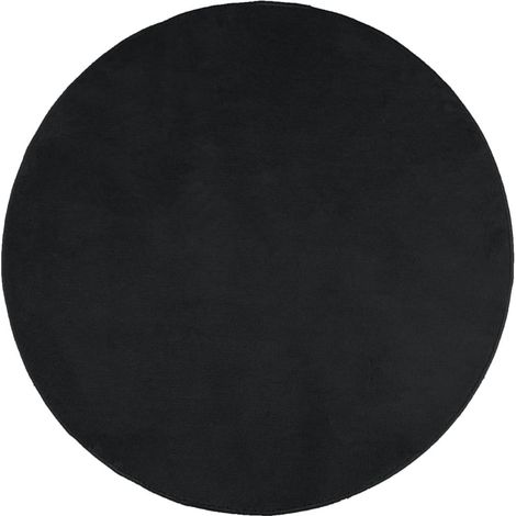 Maison Exclusive - Tappeto OVIEDO a Pelo Corto Nero Ø 200 cm