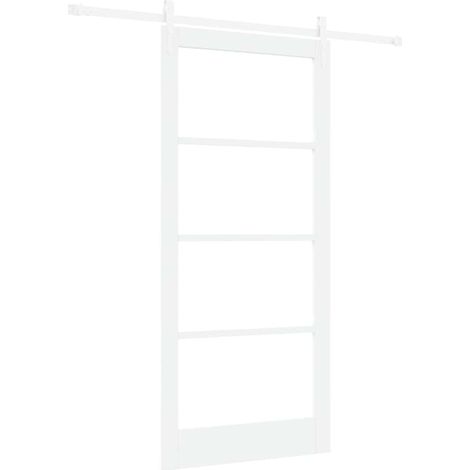 Maison Exclusive - Schiebetür Weiß 93 x 202 cm Massivholz Kiefer