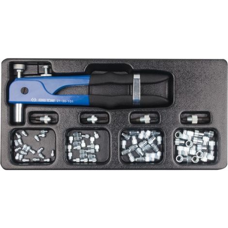 KING TONY - Coffret pince à riveter manuelle - 85 pièces (1/3)