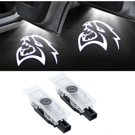 Pour Dodge lampe de bienvenue Dodge Challenger SRT led lampe de porte de voiture projecteur