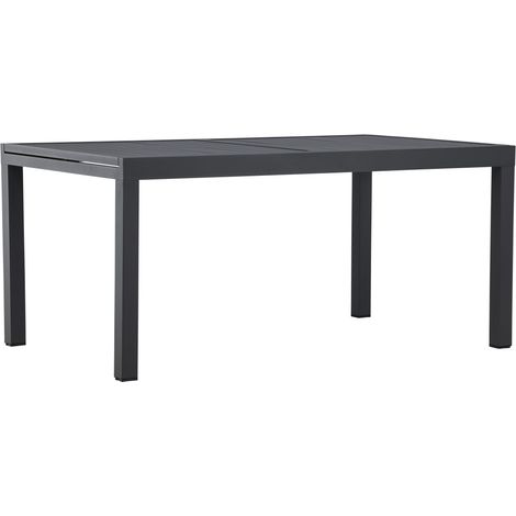 Table de Jardin Extensible "Capo" 160-240cm Noir