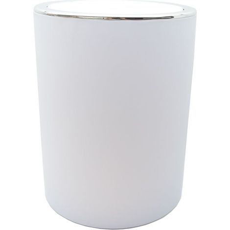Trendline Kosmetikeimer Ring weiß 5 l Badeimer Mülleimer Abfalleimer