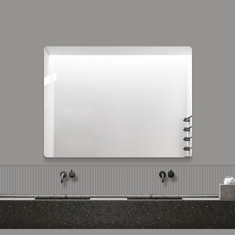 AMXCNOY 6080CM Frameless Wall Mirror – HD Copper-Free Bathroom Mirror, Modern Vanity / Bedroom / Entryway Mirror, Vertical or Horizontal Hanging Decorative Mirror with Shatterproof Film (1/5)