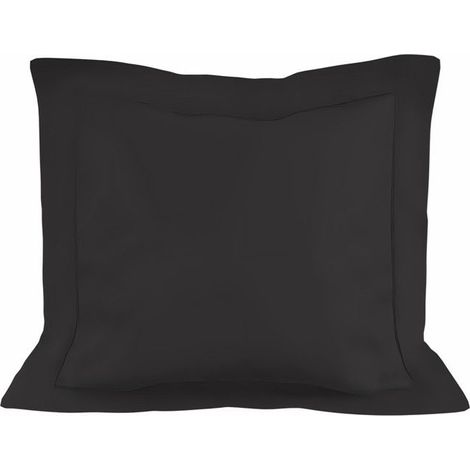 Filiyano-Housse de coussin en coton 63x63 cm PERCALE anthracite, par Soleil d'ocre Anthracite (1/5)