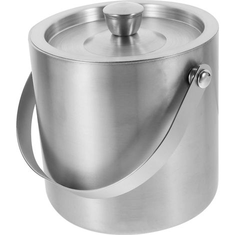 Glace en Acier Inoxydable avec Poign e Double Couche Bac Gla (1/5)