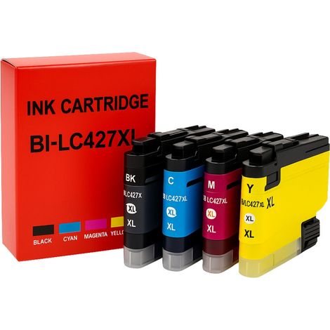 Pack de Cartouches Compatibles BROTHER LC427XL pour Imprimantes HL J6010DW, MFC J5955DW, J6955DW, J6957DW, J6959DW