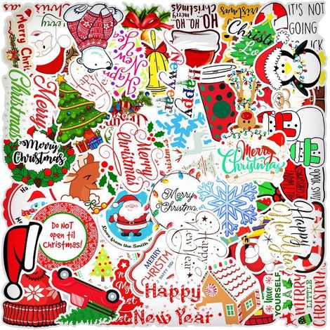 50 adesivi e decalcomanie - natale 2