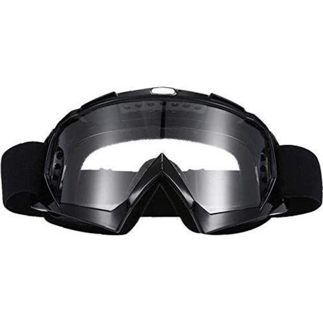 XYDZ Motorcycle Motocross Goggles, Anti-UV, Windproof, Anti-Sand, Anti-Dust Protective Glasses for Outdoor Activities Bike Motocross Mountain Bike Ski Snowboard Cycling Goggles - Black (1/5)