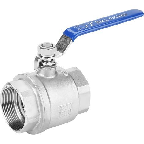 Zweiteiliges Kugelventil mit Innengewinde aus Edelstahl 304, 2" DN50 1000 WOG (1/5)