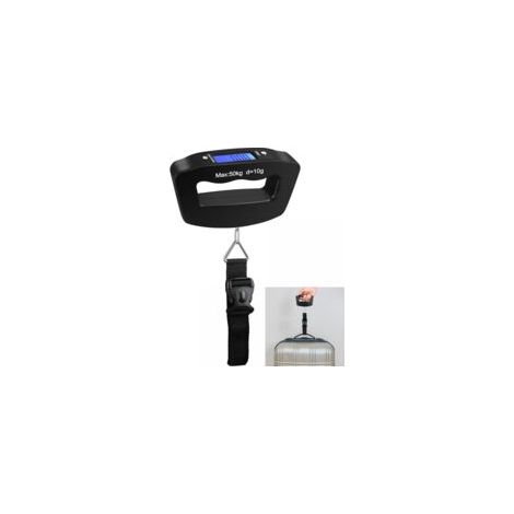 Balance à bagages numérique 50 kg – Affichage rétroéclairé – Portable et léger – Fonction maintien automatique – Alimentation par 2 piles AAA (1/5)