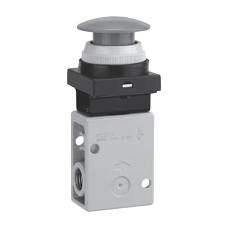 Vanne pneumatique SMC VM200 Bouton-poussoir (tête bombée) Pneumatic Relay, R 1/4, 1/4 ( Prix pour 1 )