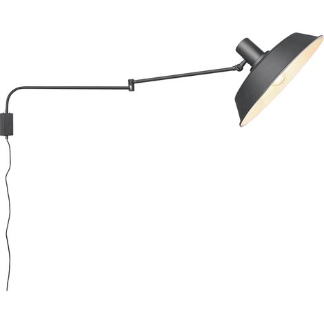 Applique 1xe27 bolder nero orientabile l35 cm trio lighting (1/5)