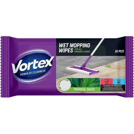 Lingüetas limpiadoras VORTEX Tropical Oasis 15 piezas resistentes absorbentes