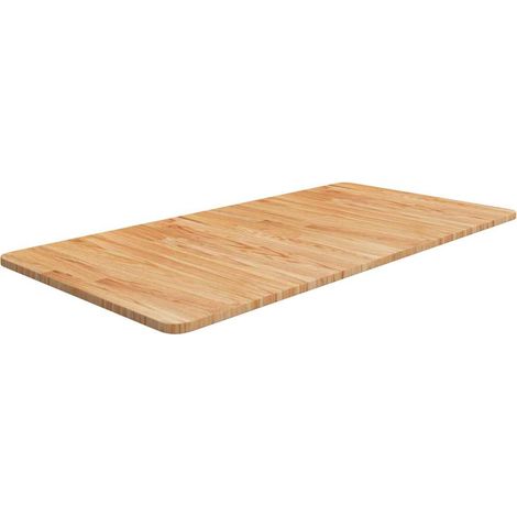 Comptoir de salle de bain Meuble de rangement de salle de bain - Marron clair 100x50x1,5cm Bois traité BV621028 - BonneVie (1/4)