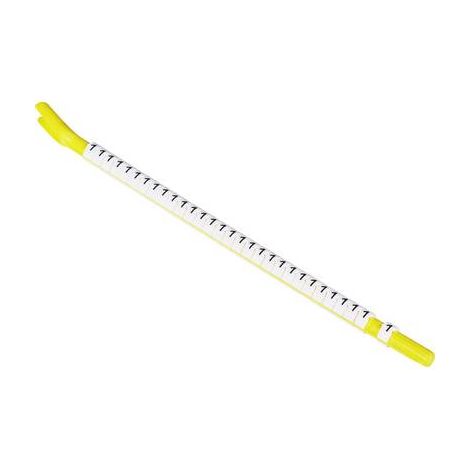 TE Connectivity STD03W-8 Clip de marquage Impression 8 Plage de Ø extérieur 1.90 à 2.65 mm 446638-00 (1/2)