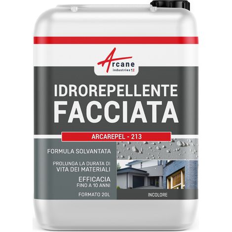 Idrorepellente per facciate e muri in pietra, intonaco, mattoni - IMPERFACADE - 20 L (fino a 100 m²) - ARCANE INDUSTRIES
