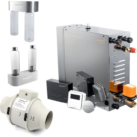 Pack générateur vapeur hammam Desineo Série PRO 6Kw (3m²)