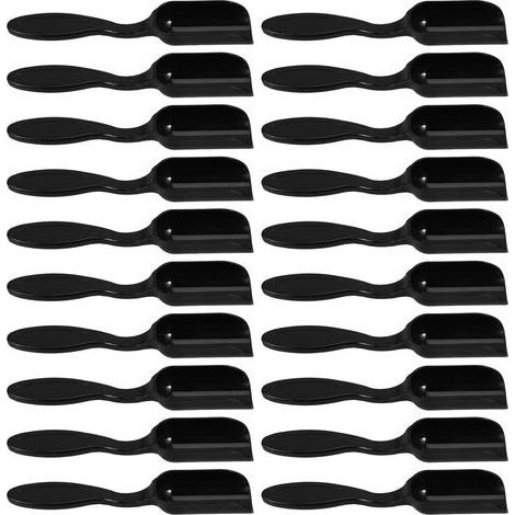 Ensemble de 20 Mini-pelles de Jardin en Plastique Noir, Outils de Jardinage Miniatures pour Plantation et Repiquage de Plantes Succulentes, Truelles Légères et Ergonomiques (1/5)