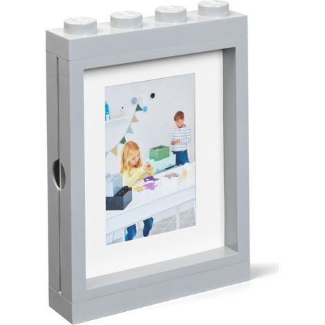 Cornice portafoto Lego grigia
