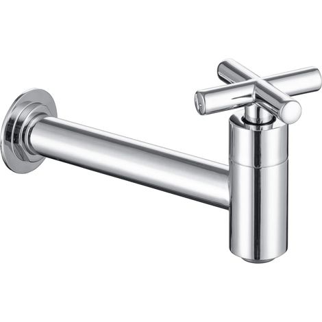 Robinet Mural Eau Froide Uniquement, Mitigeur Lavabo G1/2 en Laiton (1/5)