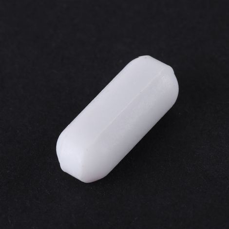 Lot de 5 tiges d'agitation en PTFE blanc de type C pour laboratoires, tiges d'agitation Flohlabor pour agitateurs magnétiques (1/5)