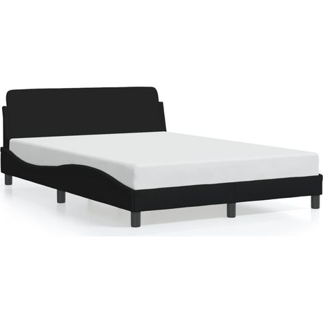 Lit double,Lit adulte,Cadre de lit Dover noir 140x200 cm tissu CFW3812219 (1/5)