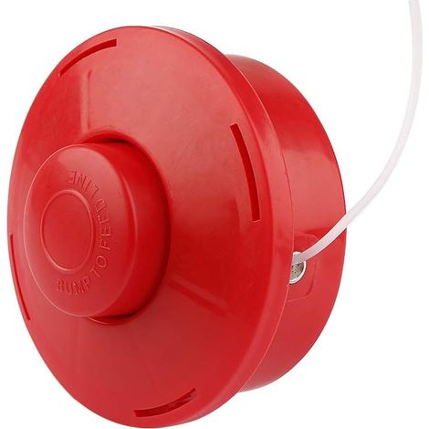 2 Stück Universal-Trimmköpfe aus Nylon für Benzin-Trimmer, rot, Trimmkopf, PP-Material (1/4)