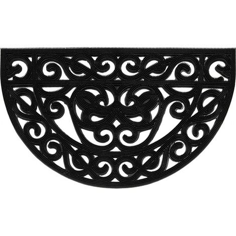 Zerbino Iron Gomma Mezzaluna Nero 45X 75 Ladydoc 04069
