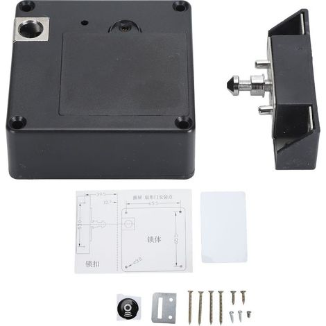 Serrure électronique NFC cachée pour tiroir, armoire Invisible, sans poinçon, pour garde-manger, étagère secrète, casier pour placard à chaussures (1/5)