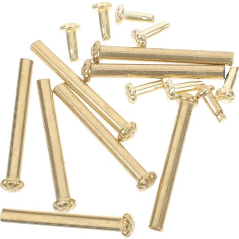Kit de Réparation et Stabilité Fiable pour Ventilateur Pliant 6 Rivets en Fer Nickelé Doré, Installation Rapide pour Ventilateurs Portatifs Pliables (1/5)
