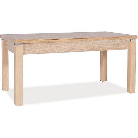 Table basse relevable - Kleopatra - 124 x 64 x 56 cm - Couleur chêne sonoma - Livraison gratuite