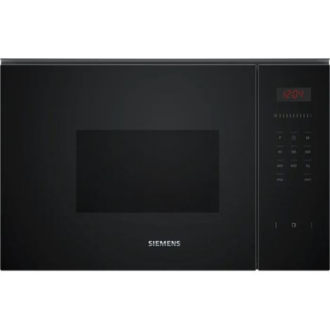Siemens iQ300 BF523LMB1. Posizionamento dell'apparecchio: Da incasso, Tipo di prodotto: Solo microonde, Capacità interna: 20 L, Potenza Microonde: 800 W, Display incorporato, Tipo di display: LED, ...