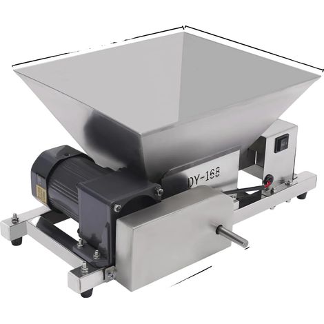 Trituradora de frutas, eléctrica, 4L, motor de alta eficiencia, color plata. (1/2)