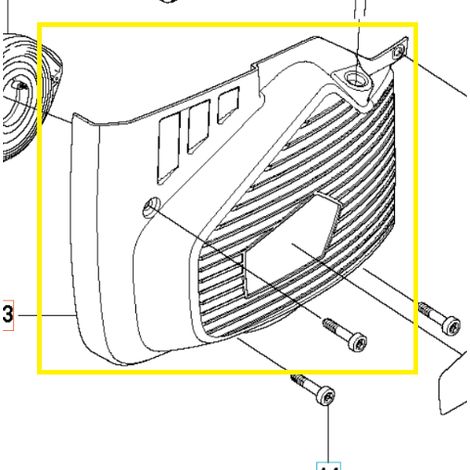 K 970 husqvarna cutter starter guard 505349402
