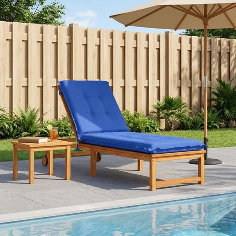 vidaXL Coussin de transat GEMERT 100 % polyester Bleu royal (1/5)