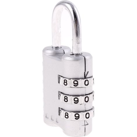 Gepäckbox Metall Mini Rückstellbare Combinationsschloss Vorhängeschloss mit 3-stelliger Number (1/4)