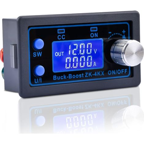 DC Boost Buck Convertisseur de Tension Régulateur de tension variable CC CV 0,5-30V 4A 5V 6V 12V 24V Module d'alimentation de puissance de laboratoire réglable en tension Affichage LCD. (1/5)