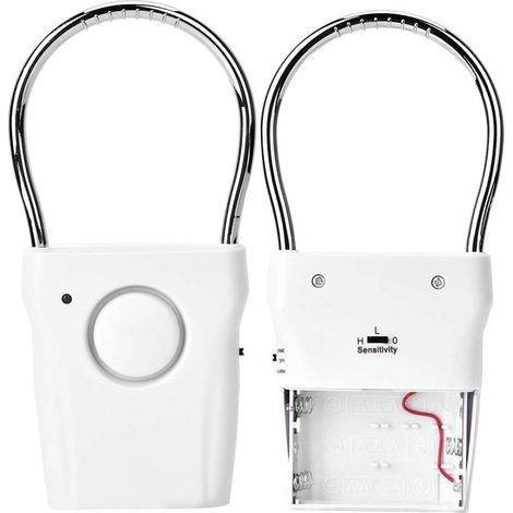 Lot De 2 Alarmes De Fenêtre De Porte, Alarme Porte, Capteur Tactile 120 DB Alarme De Poignée De Porte Antivol Vibration Fenêtre Alerte Antivol Sécurité à Domicile pour Enfants, Personnes âgées (1/5)