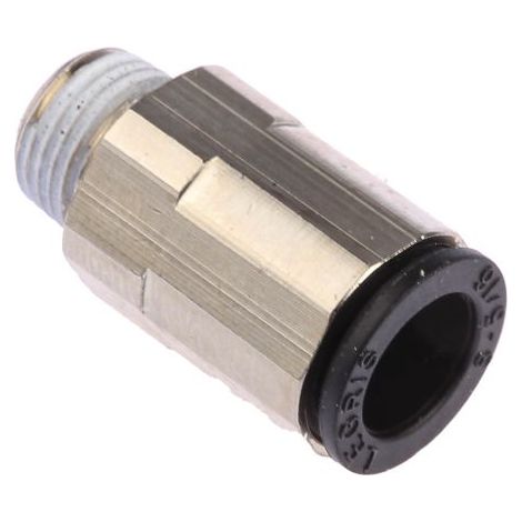 Adaptateur droit fileté Legris LF3000 vers Enfichable, 8 mm R 1/8 Mâle ( Prix pour Paquet de 5 )