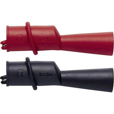 Testo testo 0590 0009 pinzas cocodrilo negras y rojas