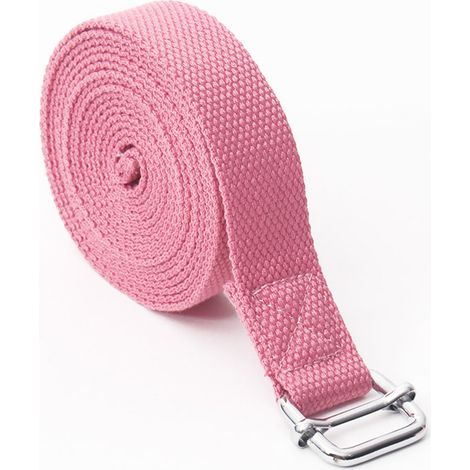 Ceinture De Yoga - Sangle Réglable Avec Boucle Métallique Coulissante - Pour Étirements Et Postures De Yoga - 1 Pièce (1/5)