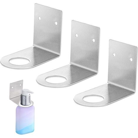 Portabottiglie da parete con ganci per shampoo, diametro del foro 28 mm, adatto per cucine o bagni. (1/5)